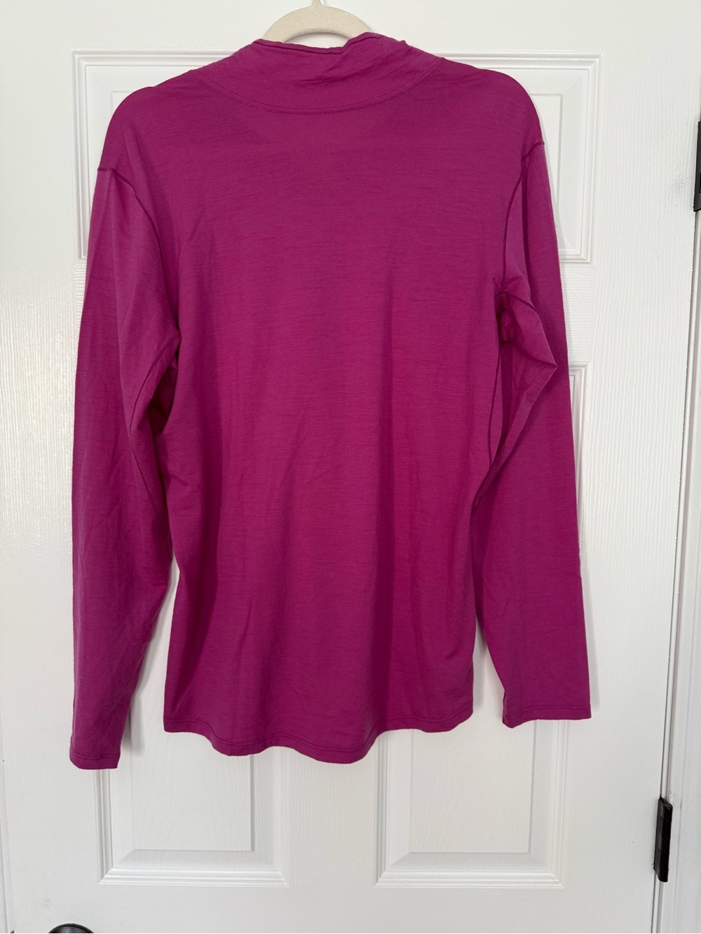 Rei 100% Merino Wool Quarter Zip Magenta- Womens Size XL - Picture 2 of 4